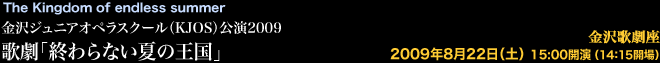 The Kingdom of endless summer ����W���j�A�I�y���X�N�[���i�j�i�n�r�j�����Q�O�O�X�@�̌��u�I���Ȃ��Ẳ����v